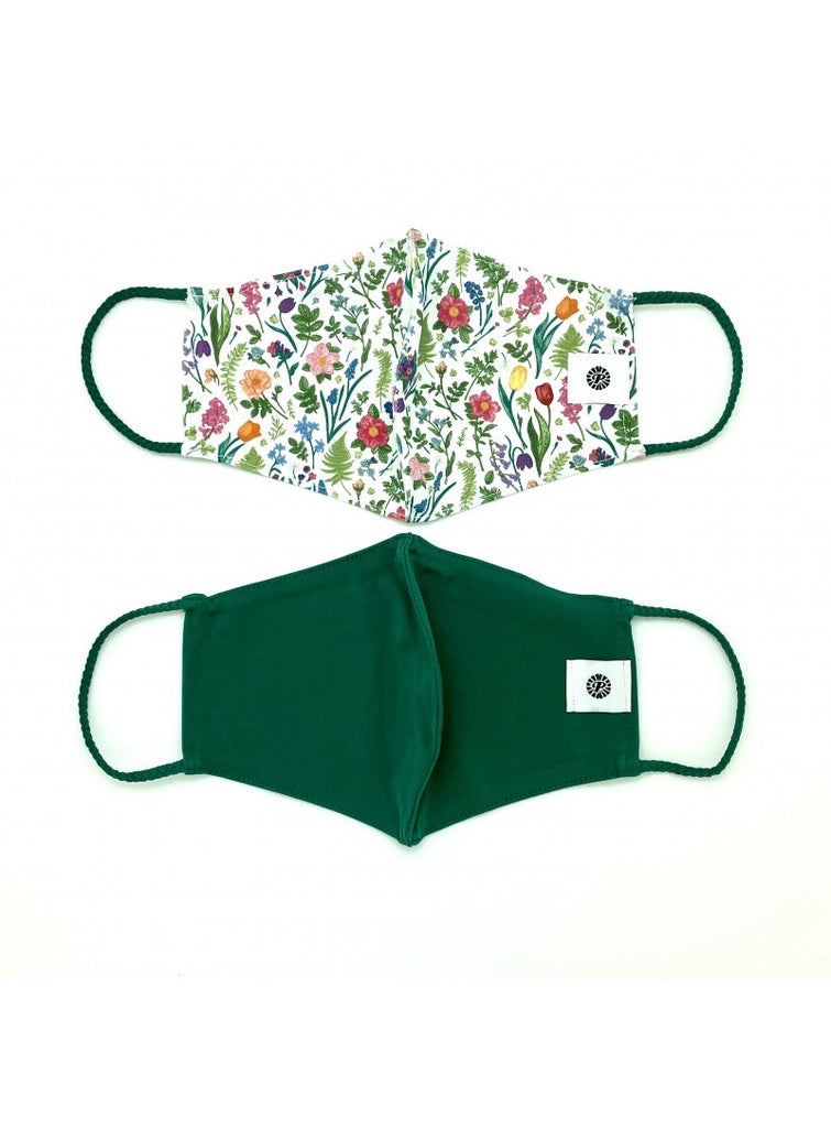 Pom Masks by Pomchies Spring Flowers / Solid Green Basically Bows