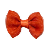 Tiny Bowtie Organza Overlay Bowtie Bow on Clippie (35+ Colors), Wee Ones, cf-type-hair-bow, cf-vendor-wee-ones, Sheer Overlay Bow, Wee Ones Sheer, Wee Ones Sheer Overlay, Hair Bow - Basically