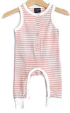 Little Bipsy Stripe Sleeveless Snap Romper-Blush & White, Little Bipsy Collection, Black Friday, CM22, Cyber Monday, Els PW 5060, Els PW 8258, End of Year, End of Year Sale, JAN23, Little Bip