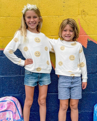 Brokedown Clothing Kid's Happy Face Sweatshirt, Brokedown Clothing, Brokedown Clothing, Brokedown Clothing Back To School, Brokedown Clothing Happy Face, Brokedown Clothing Kid's Sweatshirt, 