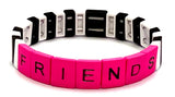 Bari Lynn Tile Bar Stretch Bracelet, Bari Lynn, Bari Lynn, Bari Lynn BFF Tile Bar Stretch Bracelet, Bari Lynn Bracelet, Bari Lynn Friends Tile Bar Stretch Bracelet, Bari Lynn Love Tile Bar St