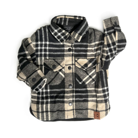 Little Bipsy Flannel Shacket - Toasty, Little Bipsy Collection, CM22, Daddy + Me, Daddy and Me, Flannel, Flannel Shacket, JAN23, Little Bipsy, Little Bipsy Collection, Little Bipsy Fall, Litt