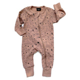 Little Bipsy Triangle 2 Way Zip Romper - Cinnamon, Little Bipsy Collection, 2 Way Zip Romper, cf-size-3-6-months, cf-type-romper, cf-vendor-little-bipsy-collection, CM22, Gender Neutral, JAN2