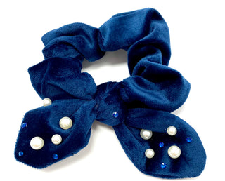 Bari Lynn Velvet Scrunchie with Pearls & Swarovski Crystals, Bari Lynn, Bari Lynn, Bari Lynn Hair Accessory, Bari Lynn Scrunchee, Bari Lynn Scrunchie, Bari Lynn Velour, Bari Lynn Velour Scrun