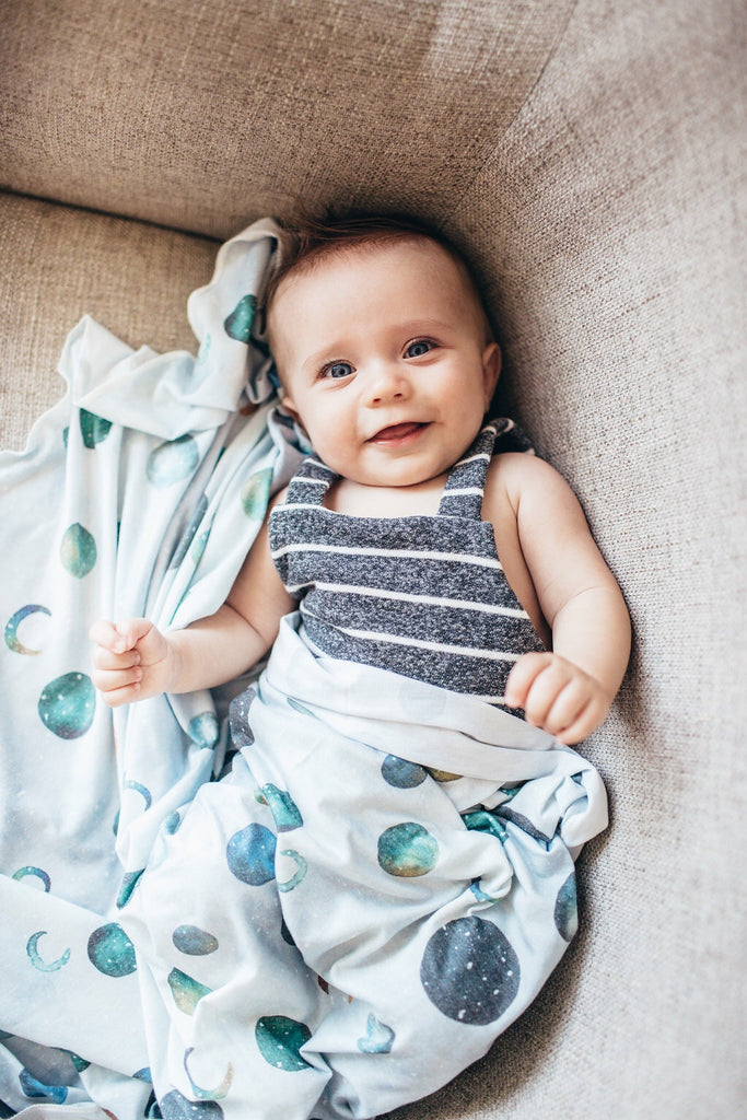 Copper Pearl Lunar Swaddle Blanket Basically Bows & Bowties