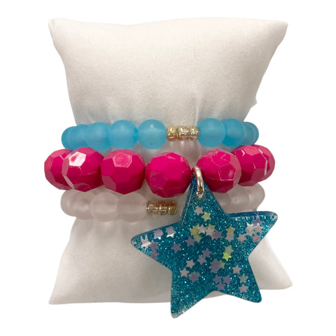 Girls Bracelet Stack - Shooting Star - Stardust, Good Grace Design Co, Bracelet, Bracelet Stack, Bracelets, Full of Love, Good Grace Design Co Girls Bracelet Stack, Good Grace Designs, Jewelr