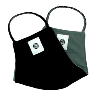 Reversible Pom Mask by Pomchies - Black / Grey, Pomchies, Els PW 11399, Face Mask, Face Mask by Pomchies, Face Mask for Adults, Face Mask Pomchie, Mask, Pocmhies Face Mask, POM MASKS, Pom Mas