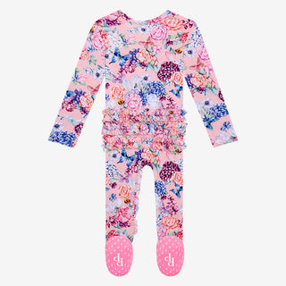 Posh Peanut Lyric Ruffled Zippered Footie, Posh Peanut, Lyric, Posh Peanut, Posh Peanut Footie, Posh Peanut Footie with Zipper, Posh Peanut Ruffled Zippered Footie, Posh Peanut Zippered Footi