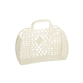 Sun Jellies Small Retro Basket - Cream, Sun Jellies, cf-type-bag, cf-vendor-sun-jellies, Jelly Bag, Sun Jellies, Sun Jellies Bag, Sun Jellies Cream, Sun Jellies Cream Small Retro Basket, Sun 
