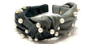 Bari Lynn Velour Twist Knot Headband with Pearls, Bari Lynn, Bari Lynn, Bari Lynn Headband, Bari Lynn Headbands, Bari Lynn Twist Knot Headband with Pearls, Bari Lynn Velour Headband, Bari Lyn