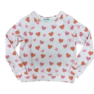 Brokedown Clothing Women's Floating Hearts Pink Sweatshirt, Brokedown Clothing, Brokedown Clothing, Brokedown Clothing Heart Sweatshirt, Brokedown Clothing Mommy & Me, Brokedown Clothing Vale