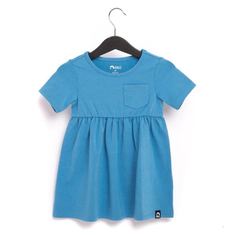 RAGS Essentials Short Sleeve with Chest Pocket Dress - Parsian Blue, RAGS, cf-size-18-24-months, cf-type-dress, cf-vendor-rags, CM22, JAN23, MovingSummer2022, Parsian Blue, RAGS, RAGS Dress, 