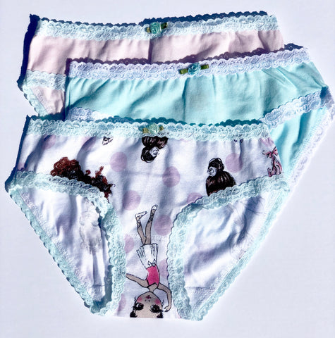 Esme Shimmer Ballerina 3pc Panty Set, Esme, Ballerina Panty Set, Cyber Monday, Els PW 8598, Esme, Esme 3 Pack Panties, Esme Ballerina, Esme Panties, Esme Panty, Esme Panty Pack, Esme Shimmer,