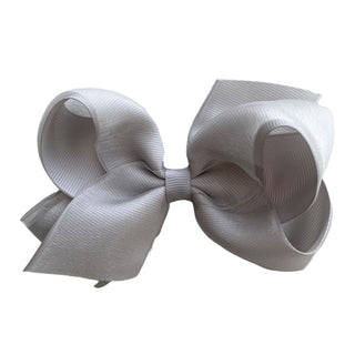 Medium Overlay Grosgrain Bow on Clippie (55+ Colors), Wee Ones, cf-size-antique-white, cf-size-aqua, cf-size-black, cf-size-blue-vapor, cf-size-charcoal, cf-size-coffee, cf-size-colonial-rose
