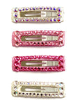 Bari Lynn Swarovski Crystal Snap Clip, Bari Lynn, Bari Lynn, Bari Lynn Aurora Borealis Swarovski Crystal Snap Clip, Bari Lynn Barrette, Bari Lynn Barrettes, Bari Lynn Clear Swarovski Crystal 