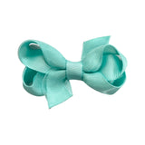 Tiny Overlay Grosgrain Bow on Clippie (30+ Colors), Wee Ones, cf-size-antique-white, cf-size-aqua, cf-size-black, cf-size-blue, cf-size-blue-vapor, cf-size-coral, cf-size-french-blue, cf-size