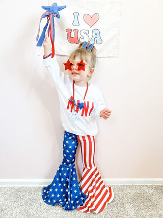 Sienna Sunnies Rimless Star Sunnies - Blue, Sienna Sunnies, 4th of July, blue sunglasses, Made in the USA, Patriotic, rimless glasses, Sienna Sunnies, Sienna Sunnies 4th of July, Sienna Sunni