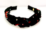 Bari Lynn Cherries Printed Twist Knot Headband with Crystals, Bari Lynn, Bari Lynn, Bari Lynn Headband, Bari Lynn Headbands, Bari Lynn Twist Knot Headband with Crystall, Bari Lynn Twist Knot 