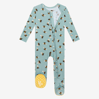 Posh Peanut Spring Bee Zippered Footie, Posh Peanut, Gender Neutral, Gender Neutral Baby Gift, Gender Neutral Footie, Gender Neutral Unisex, Posh Peanut, Posh Peanut Footie, Posh Peanut Footi