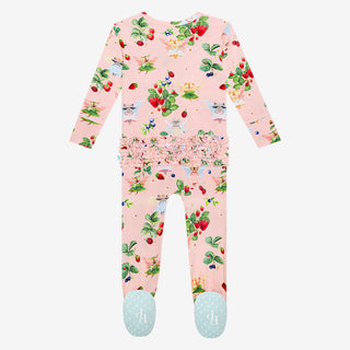 Posh Peanut Annabelle Ruffled Zippered Footie, Posh Peanut, Annabelle, Posh Peanut, Posh Peanut Footie, Posh Peanut Footie with Zipper, Posh Peanut Ruffled Zippered Footie, Posh Peanut Zipper