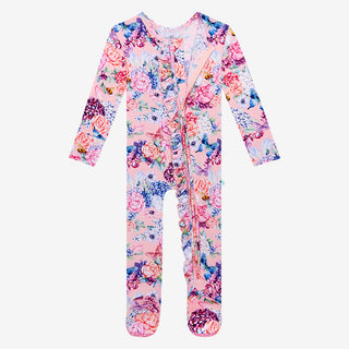 Posh Peanut Lyric Ruffled Zippered Footie, Posh Peanut, Lyric, Posh Peanut, Posh Peanut Footie, Posh Peanut Footie with Zipper, Posh Peanut Ruffled Zippered Footie, Posh Peanut Zippered Footi