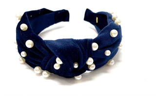 Bari Lynn Velour Twist Knot Headband with Pearls, Bari Lynn, Bari Lynn, Bari Lynn Headband, Bari Lynn Headbands, Bari Lynn Twist Knot Headband with Pearls, Bari Lynn Velour Headband, Bari Lyn