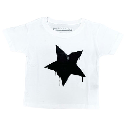 Prince Peter Tween Dripping Star Tee, Prince Peter Collection, cf-size-small-6-7, cf-size-xlarge-12, cf-type-tee, cf-vendor-prince-peter-collection, Crop Tee, Distressed, Distressed Crop Tee,