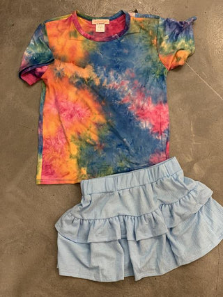 Tweenstyle by Stoopher Rainbow Tie Dye Tee, Tweenstyle, Blue Tie Dye Tee, Rainbow Tie Dye Tee, Sparkle by Stoopher, Sparkle by Stoopher Tie Dye, Tie Dye, Tie Dye Shirt, Tie Dye Tee, Tweenstyl