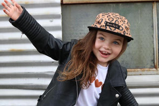 Phoenix Cap Co Purr-fect Match Cub Hat, Phoenix Cap Co, cf-size-infant-6m-2y, cf-type-hat, cf-vendor-phoenix-cap-co, Infant Hat, Infant Leopard Hat, Leopard, Phoenix Cap Co, Phoenix Cap Co Le