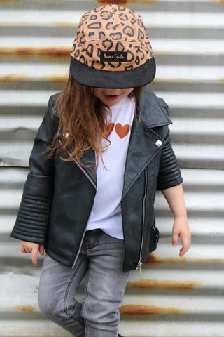 Phoenix Cap Co Purr-fect Match Cub Hat, Phoenix Cap Co, cf-size-infant-6m-2y, cf-type-hat, cf-vendor-phoenix-cap-co, Infant Hat, Infant Leopard Hat, Leopard, Phoenix Cap Co, Phoenix Cap Co Le