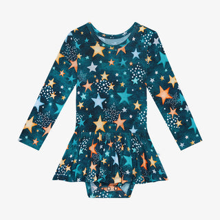 Posh Peanut Rogan L/S Basic Twirl Skirt Bodysuit, Posh Peanut, cf-size-0-3-months, cf-size-3-6-months, cf-size-6-12-months, cf-type-twirl-skirt-bodysuit, cf-vendor-posh-peanut, Posh Peanut, P