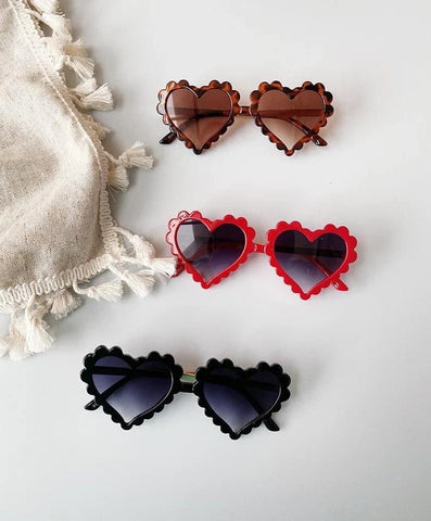 Heart Frame Sunnies (6 Colors), Basically Bows & Bowties, EB Girls, heart, Heart sunglasses, hearts, kids sunglasses, sunglasses, sunglasses for kids, Valentine's, Valentine's Day, Sunglasses