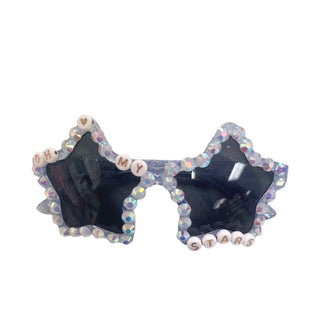 Sienna Sunnies OH MY STARS Star Sunnies - Blue Glitter, Sienna Sunnies, 4th of July, blue glitter, blue sunglasses, cf-type-sunglasses, cf-vendor-sienna-sunnies, Heart Sunnies, Made in the US