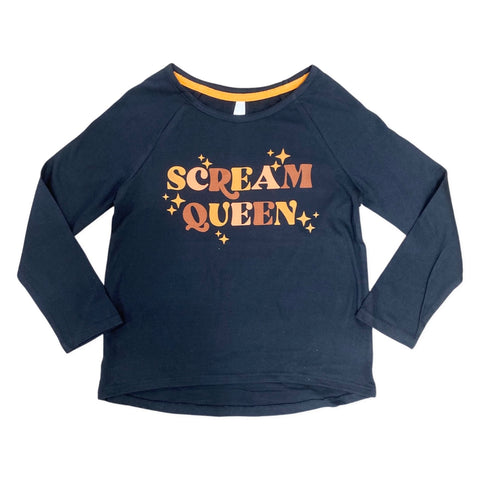 Sweet Soul Scream Queen L/S Tee, Sweet Soul, cf-size-large-12, cf-size-medium-10, cf-size-small-7-8, cf-size-xlarge-14, cf-type-shirts-&-tops, cf-vendor-sweet-soul, Halloween, Halloween Shirt
