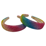 Bari Lynn Fully Crystalized Headband - Rainbow, Bari Lynn, Bari Lynn, Bari Lynn Fully Crystalized Headband, Bari Lynn Headband, Bari Lynn Headbands, Bari Lynn Rainbow, Bari Lynn Rainbows, cf-