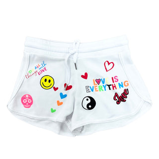FBZ Global Love Love Is Everything Shorts, Flowers By Zoe, cf-size-5, cf-type-shorts, cf-vendor-flowers-by-zoe, FBZ, Flowers By Zoe, Flowers By Zoe Shorts, Love Is Everything, Shorts, Valenti
