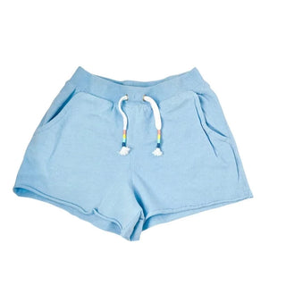 Paper Flower Cashmere Blue Raw Edge Back Pocket Short, Paper Flower, Cashmere Blue, cf-size-xlarge-14, cf-type-shorts, cf-vendor-paper-flower, CM22, JAN23, Paper Flower, Paper Flower Cashmere
