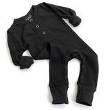 Little Bipsy Thermal L/S Romper - Black, Little Bipsy Collection, Gender Neutral, JAN23, Little Bipsy, Little Bipsy  Thermal L/S Romper, Little Bipsy  Thermal Long Sleeve Romper, Little Bipsy