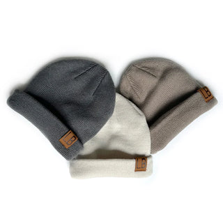 Little Bipsy Knit Beanie - Pewter, Little Bipsy Collection, Beanie, Beanie hat, Beanies, cf-size-small-0-8-months, cf-type-beanie, cf-vendor-little-bipsy-collection, Hat, JAN23, Little Bipsy,