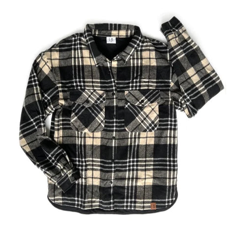 Little Bipsy Adult Flannel Shacket - Toasty, Little Bipsy Collection, Adult Flannel Shacket, cf-size-small, cf-type-coats-&-jackets, cf-vendor-little-bipsy-collection, Daddy + Me, Daddy and M