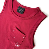 Little Bipsy Star Pocket Bamboo Tank - Red, Little Bipsy Collection, 4th of July, 4th of July Shirt, 4th of July Tank Top, Bamboo Tank, cf-size-12-18-months, cf-size-6-12-months, cf-type-tank