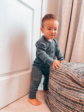 Little Bipsy Thermal L/S Romper - Navy, Little Bipsy Collection, Gender Neutral, JAN23, Little Bipsy, Little Bipsy  Thermal L/S Romper, Little Bipsy  Thermal L/S Romper - Navy, Little Bipsy  