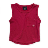 Little Bipsy Star Pocket Bamboo Tank - Red, Little Bipsy Collection, 4th of July, 4th of July Shirt, 4th of July Tank Top, Bamboo Tank, cf-size-12-18-months, cf-size-6-12-months, cf-type-tank