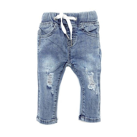 Little Bipsy Distressed Denim - Light Wash, Little Bipsy Collection, cf-size-12-18-months, cf-size-4t-5t, cf-size-5t-6t, cf-type-bottoms, cf-vendor-little-bipsy-collection, Distressed Denim, 