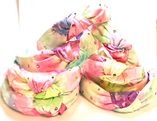Bari Lynn Tie Dye Twist Knot Headband with Crystals, Bari Lynn, Bari Lynn, Bari Lynn Headband, Bari Lynn Headbands, Bari Lynn Pastel Tye Dye Twist Knot Headband with Crystals, Bari Lynn Tie D