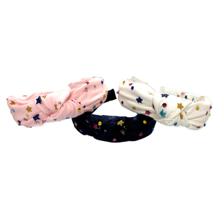 Bari Lynn Rainbow Stars Twist Knot Headband with Crystals, Bari Lynn, Bari Lynn, Bari Lynn Headband, Bari Lynn Headbands, Bari Lynn Metallic Stars Twist Knot, Bari Lynn Metallic Stars Twist K