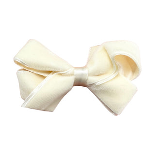 Mini Classic Velvet Hair Bow on Clippie, Wee Ones, All Things Holiday, cf-type-hair-bow, cf-vendor-wee-ones, Christmas Bow, Hair Bow, Holiday Hair Bow, Mini Classic Velvet Hair Bow on Clippie