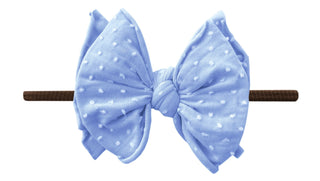 Baby Bling Periwinkle Dot / Brown SHAB-BOW-LOUS Skinny Headband, Baby Bling, Baby Baby Bling Headbands, Baby Bling, Baby Bling Headband, Baby Bling Headbands, Baby Bling Periwinkle Dot / Brow