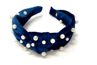 Bari Lynn Velour Twist Knot Headband with Pearls, Bari Lynn, Bari Lynn, Bari Lynn Headband, Bari Lynn Headbands, Bari Lynn Twist Knot Headband with Pearls, Bari Lynn Velour Headband, Bari Lyn