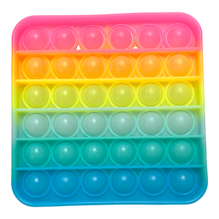 Pop It Glow in the Dark Rainbow Fidget Toy - Square or Circle, Bari Lynn, Bari Lynn, Bari Lynn In N Out Fidget Toy, Bari Lynn Pop It, Bari Lynn Pop It Rainbow Glow in the Dark Fidget Toy - Sq